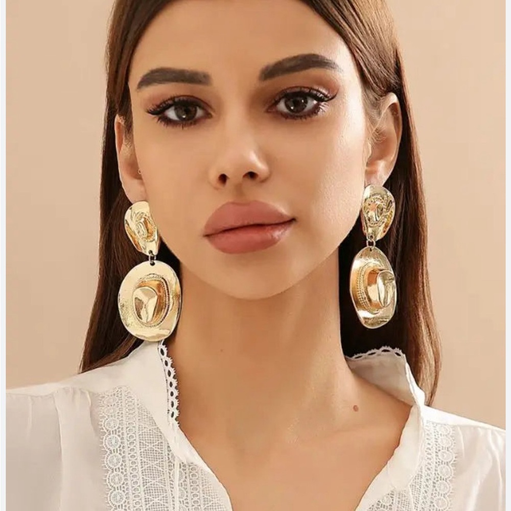 Cowboy Gold Drop Earrings